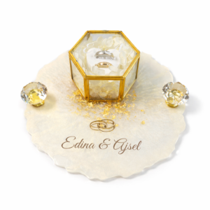 Ringtablett mit Ringbox