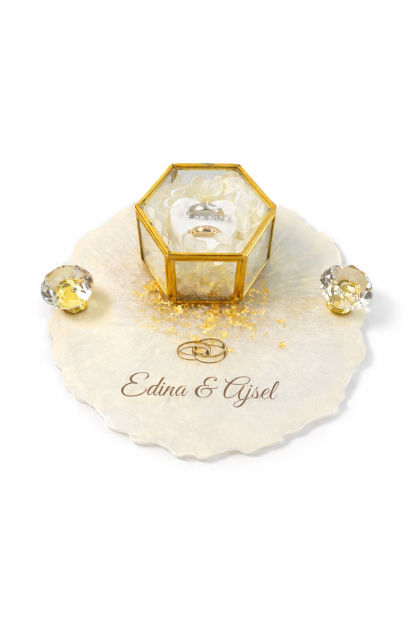 Ringtablett mit Ringbox