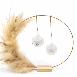 Trockenblumen Tischdekoration