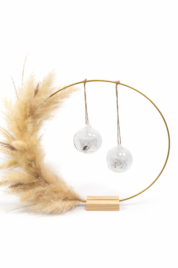 Trockenblumen Tischdekoration